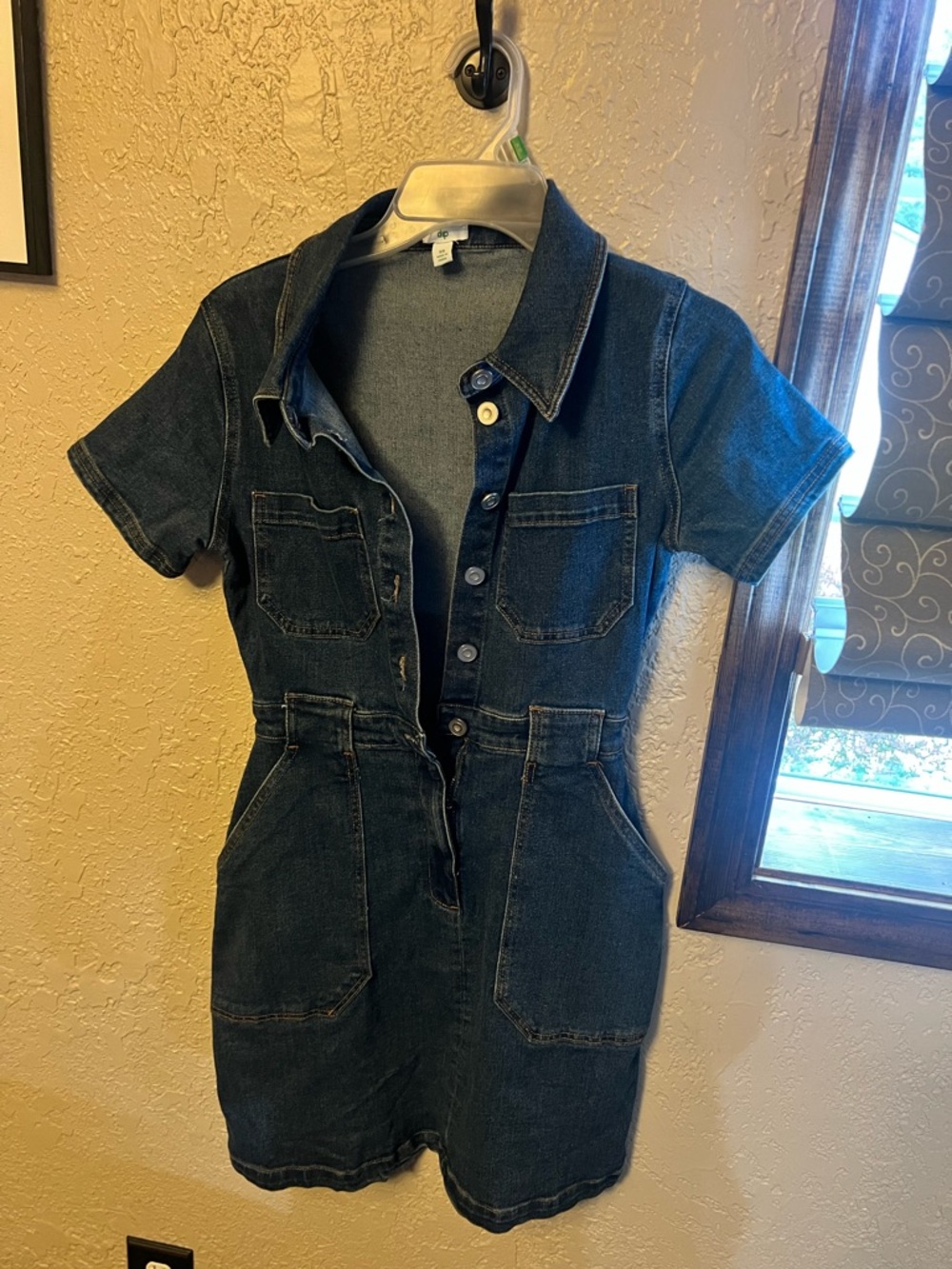 dip Dark Blue Denim Mini Dress